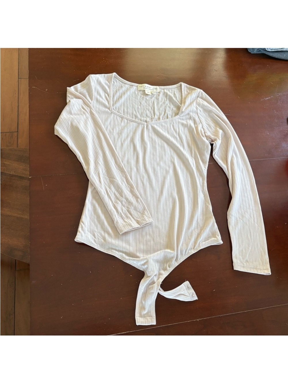 NWOT Saltwater Luxe Sweetheart Ribbed Bodysuit Size Medium
